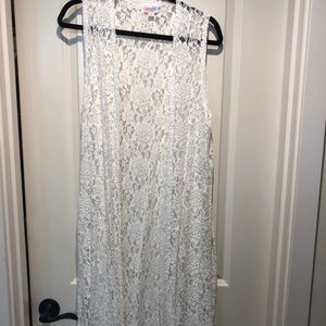 Lularoe lace joy vest
